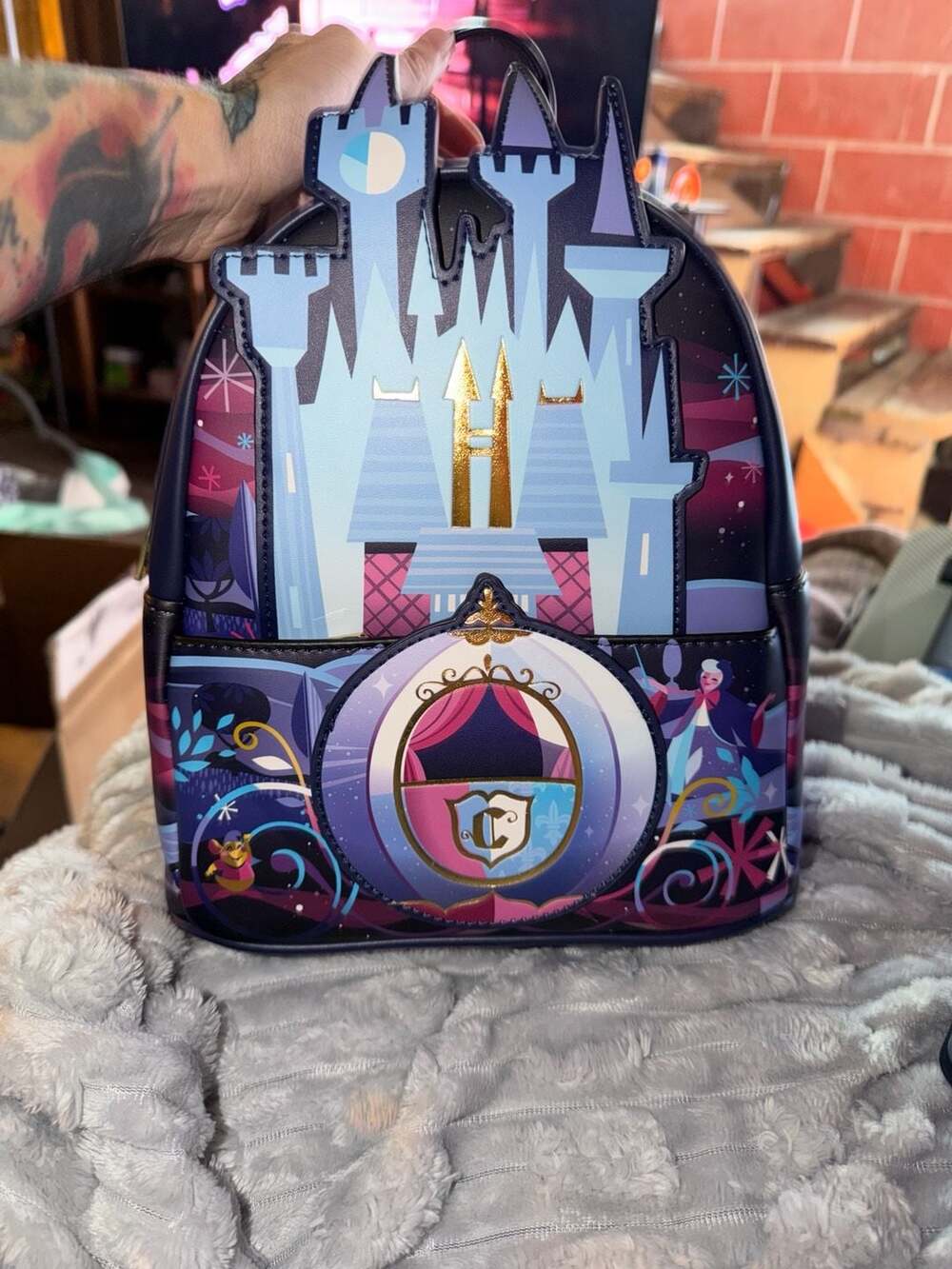Loungefly Disney Cinderella Castle Series Mini Backpack